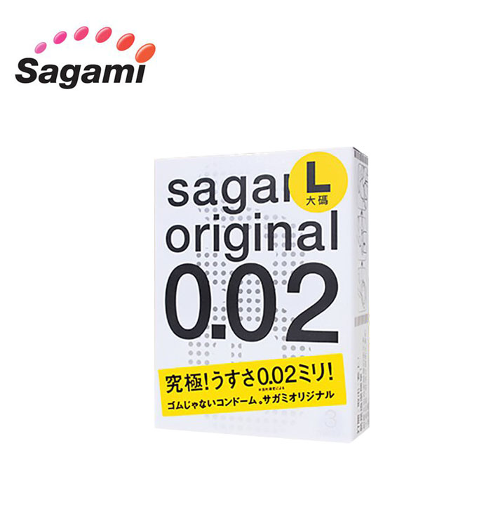 Sagami|相模 元祖 002超激薄保險套 L-加大 3入
