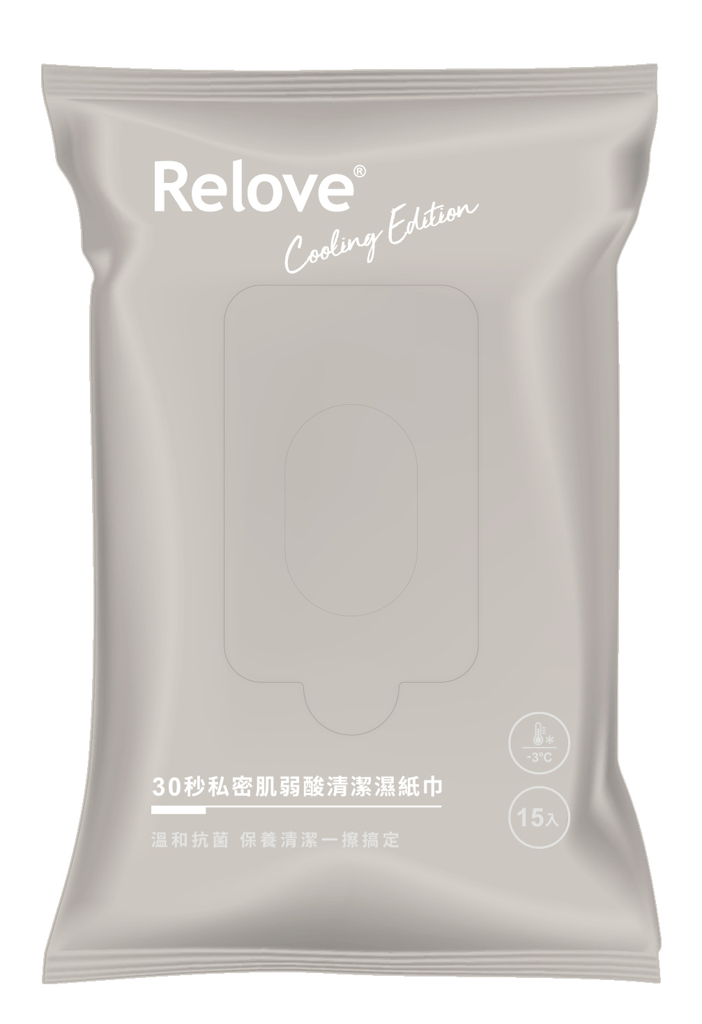【2月贈品】Relove|30秒私密肌弱酸清潔濕紙巾(玫瑰香氣涼感)