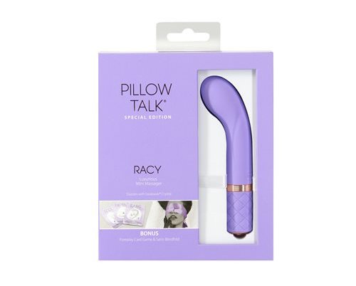 Pillow Talk |枕邊私語 Racy 浮逗 施華水鑽 迷你G點震動棒 按摩棒 紫色