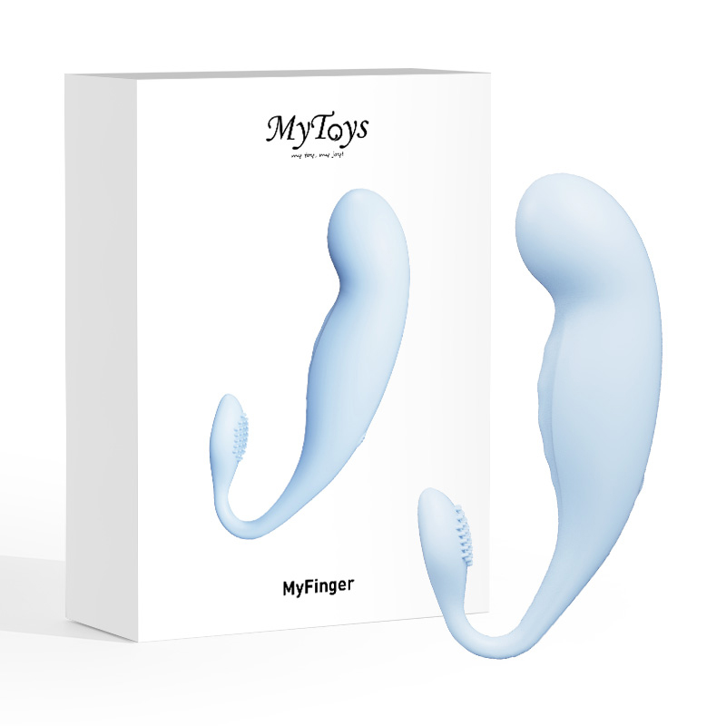 Mytoys|德國 MyFinger 愛潮 G點摳動跳蛋 - 遙控版-水藍