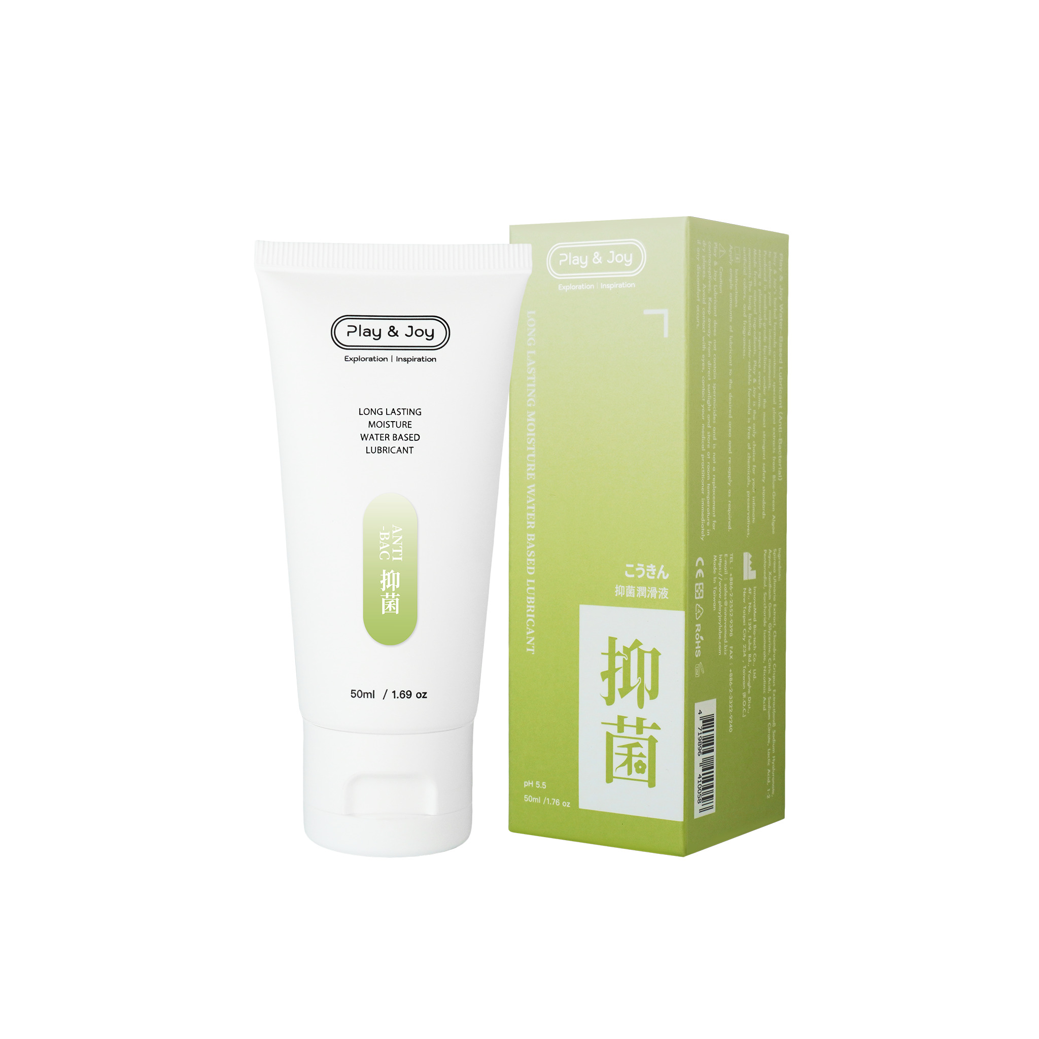 Play&Joy| 品覚 抑菌型 潤滑液 50ml 茶綠