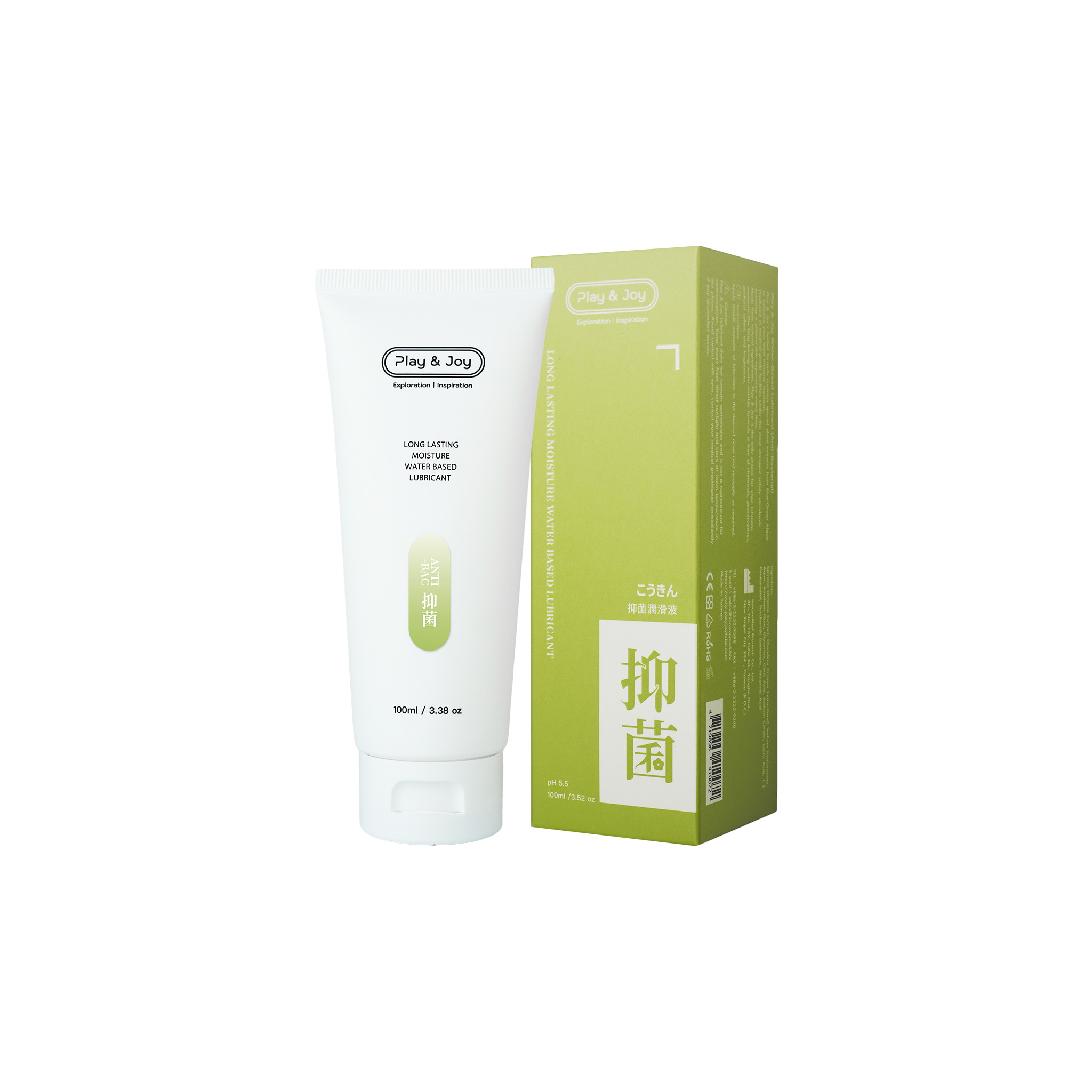 Play&Joy| 品覚 抑菌型 潤滑液 100ml 茶綠