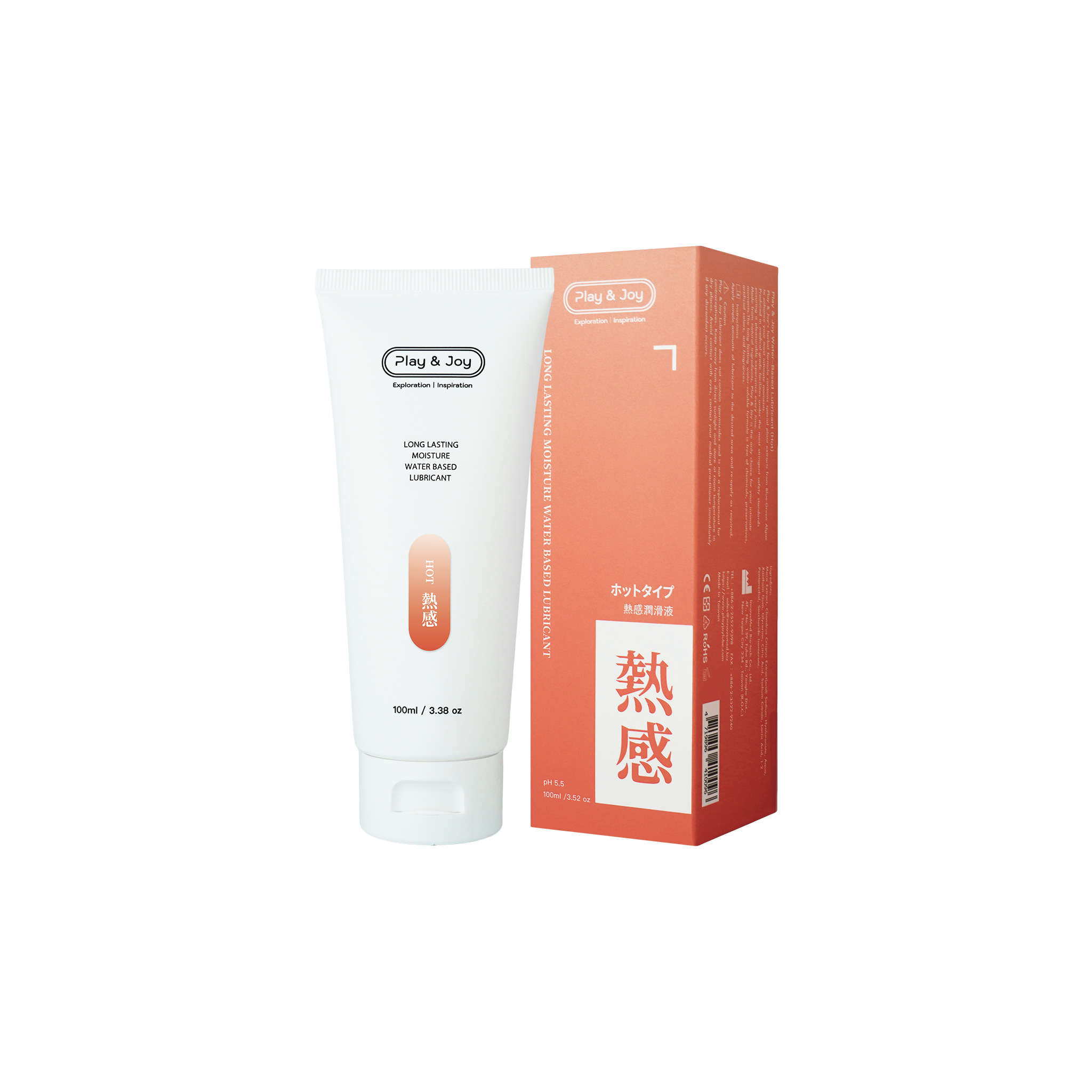 Play&Joy| 品覚 熱感型 潤滑液 100ml 朱紅