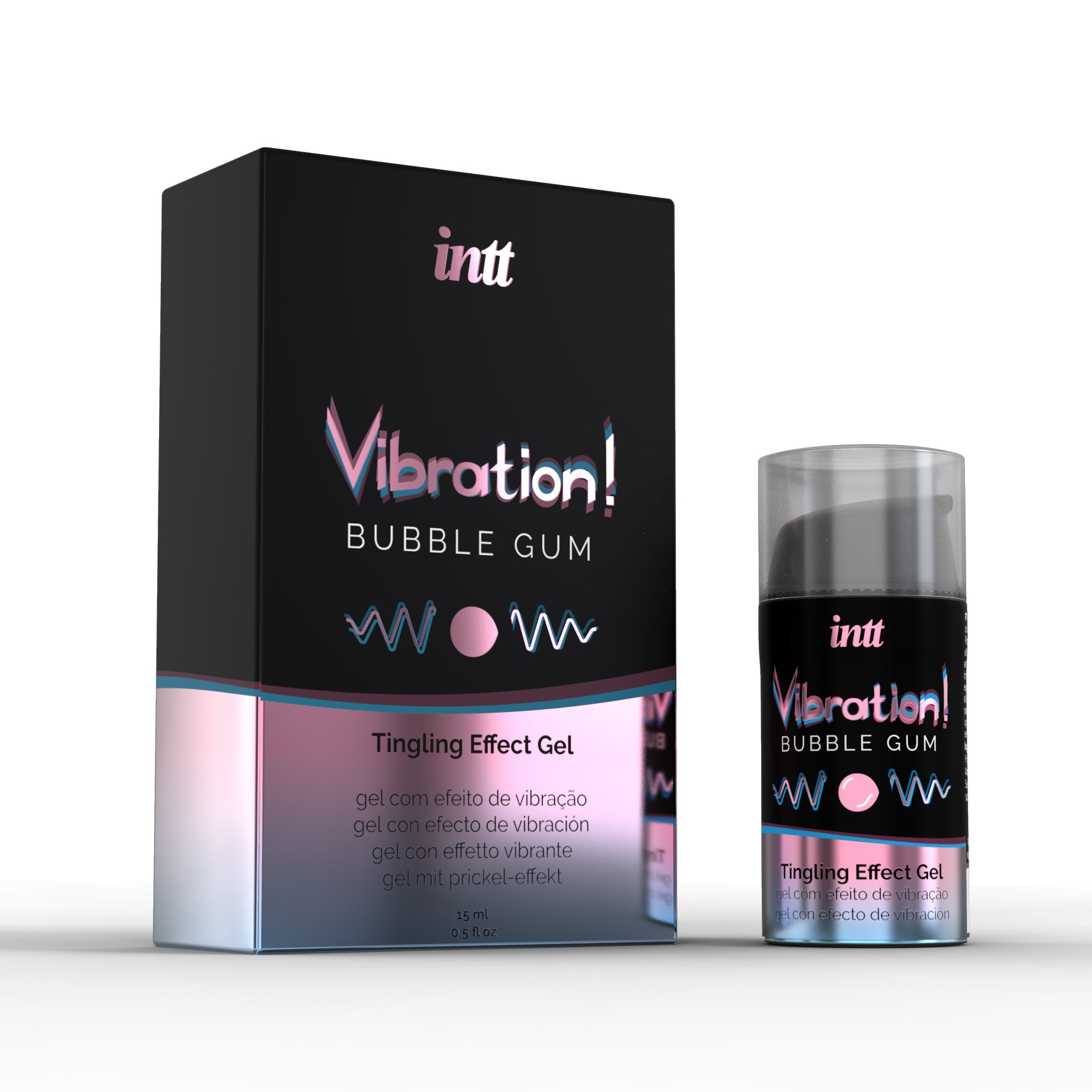 巴西Intt|VIBRATION BUBBLE GUM 快感增強液 15ml (泡泡糖 可口交)