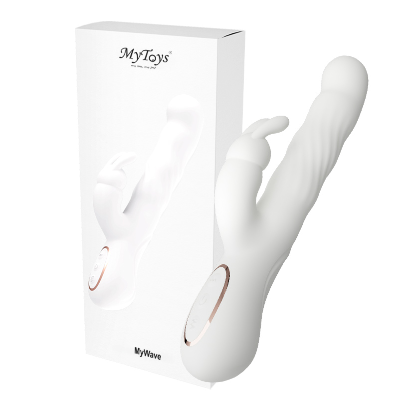 MyToys|MyWave 波波兔 雲白 蠕動+震動式電動按摩棒