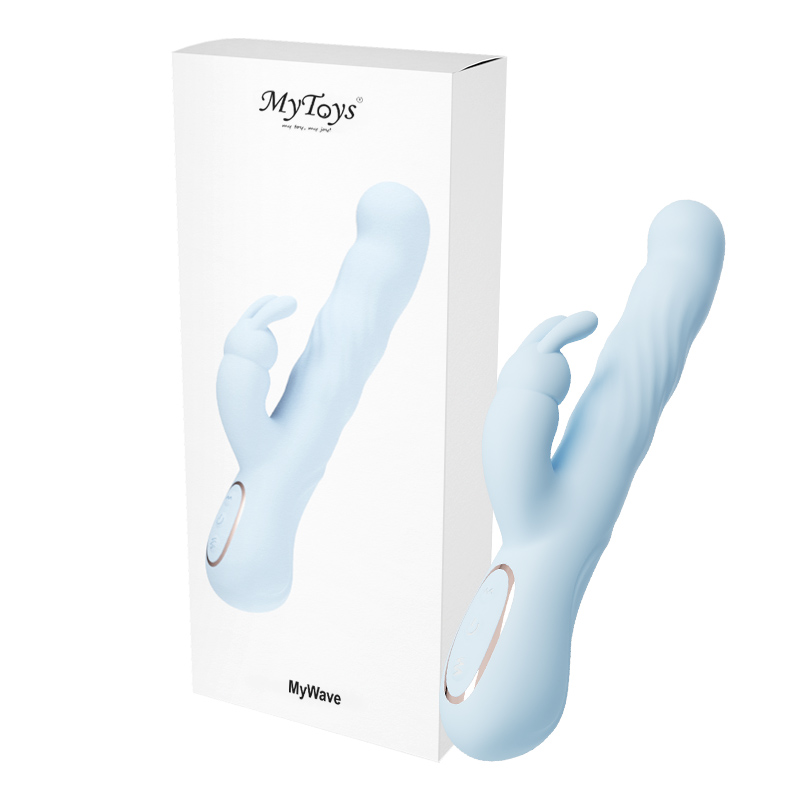 MyToys|MyWave 波波兔 水藍 蠕動+震動式電動按摩棒
