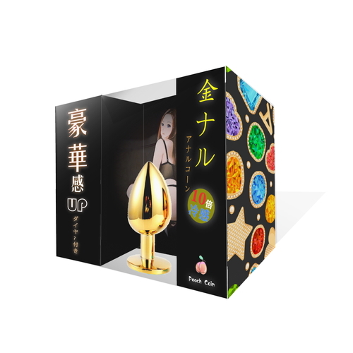 M-ZAKKA|金娜魯 豪華肛門栓塞 寶石肛塞 S - 紫色