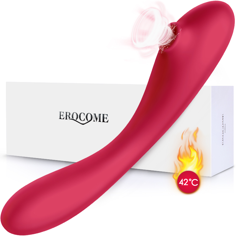 EROCOME|伊珞 仙女座 Andromeda 吮吸震動雙用 電動按摩棒 - 紅色