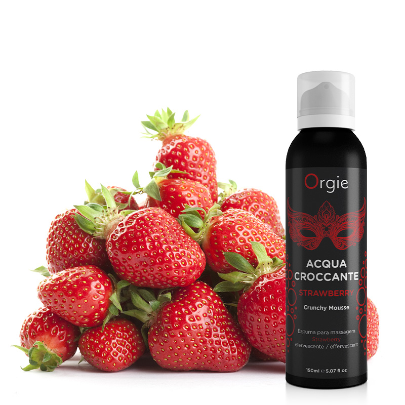 Orgie|葡萄牙 ACQUA CROCCANTE Straberry 爆炸跳跳感 慕斯泡泡按摩液 草莓味 - 150ml