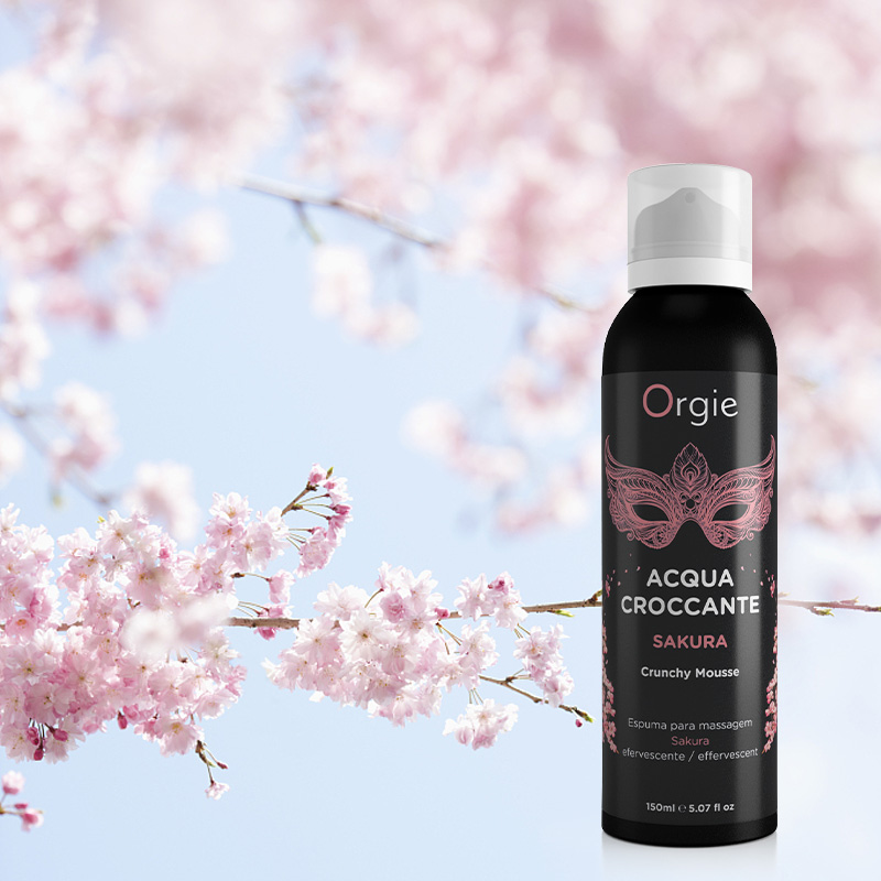 Orgie|葡萄牙 ACQUA CROCCANTE Sakura 爆炸跳跳感 慕斯泡泡按摩液 櫻花香 - 150ml