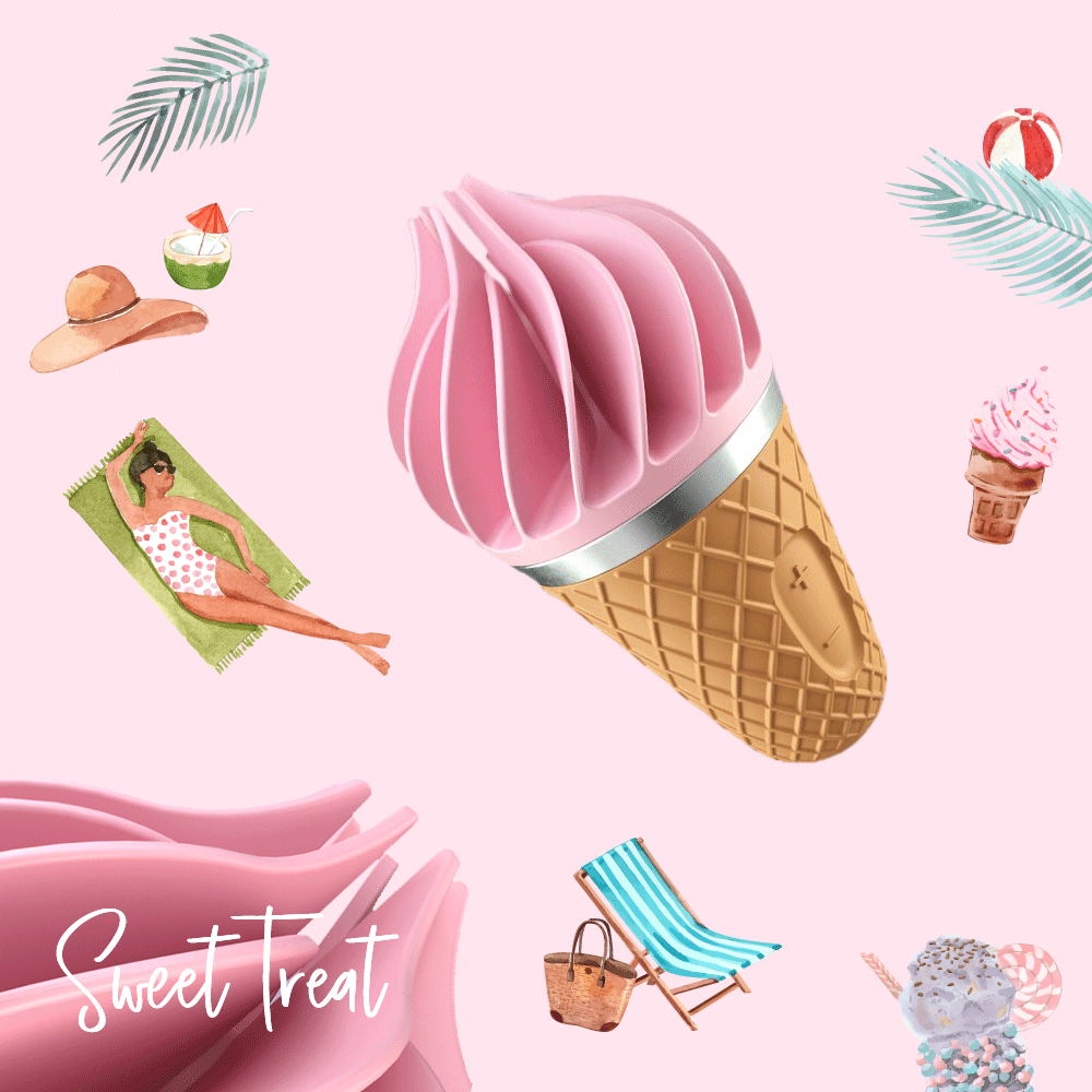 Satisfyer|德國 Sweet Treat 轉轉小甜筒震動器 - 粉色