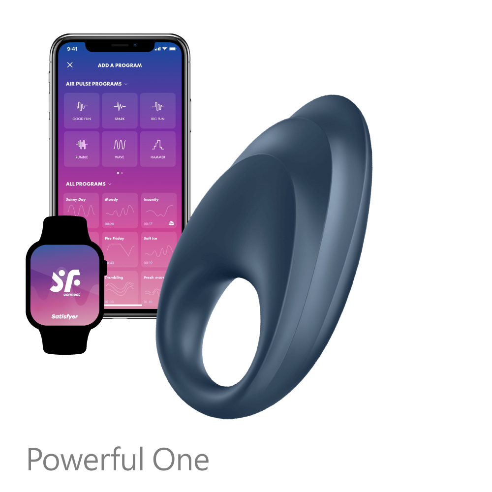 Satisfyer|德國 Powerful One 智能男士精力環 - 藍
