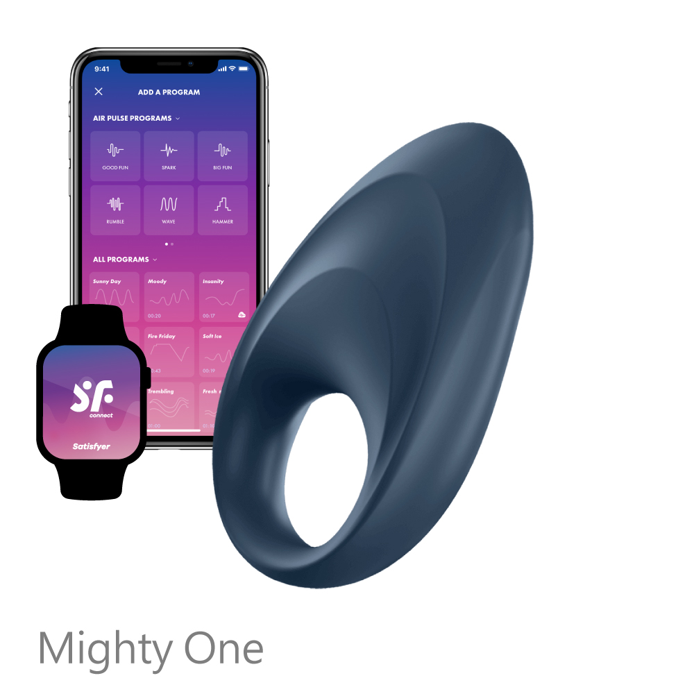 Satisfyer|德國 Mighty One 智能男士精力環 - 藍
