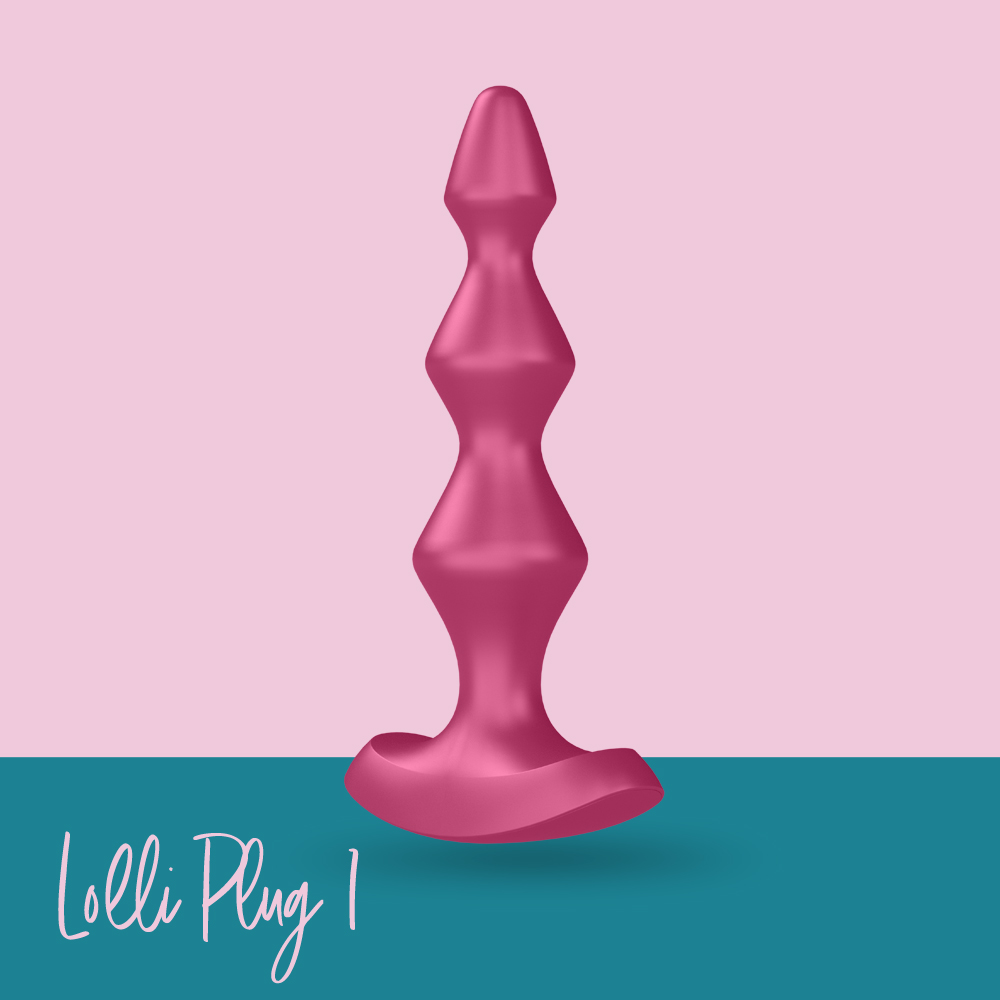 Satisfyer｜德國 Lolli Plug 1 後庭震動器 前列腺按摩器 - 莓紅