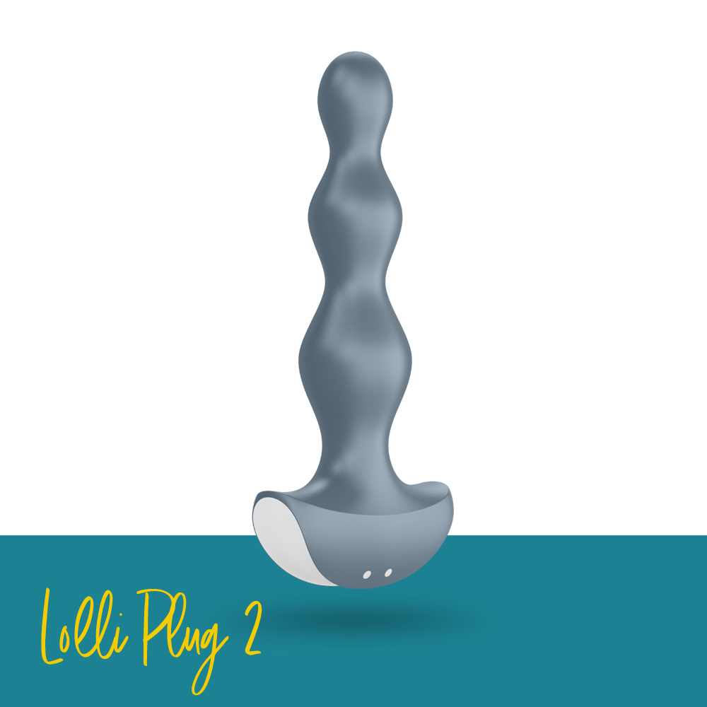 Satisfyer｜德國 Lolli Plug 2 後庭震動器 前列腺按摩器 - 灰藍