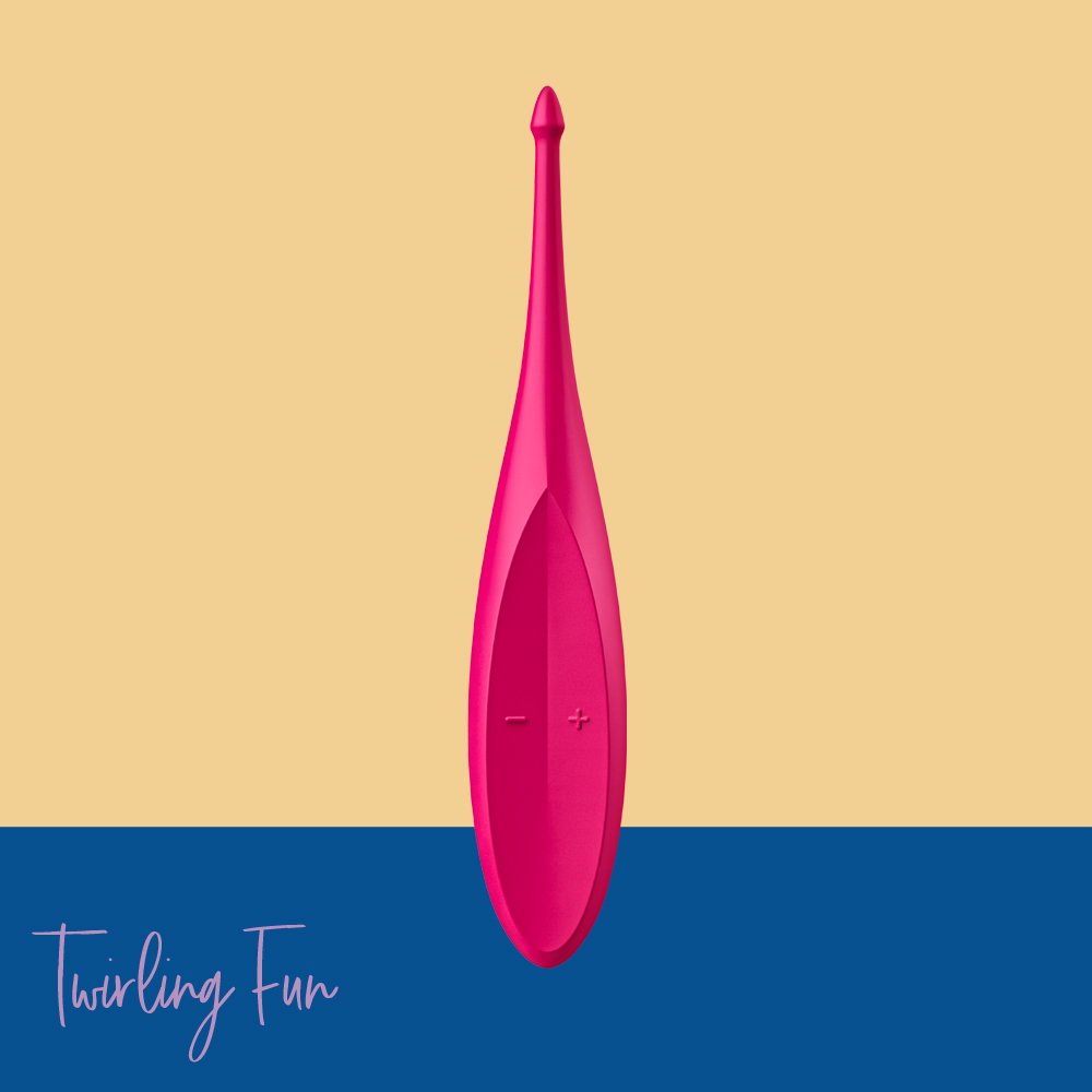 Satisfyer｜德國 Twirling Fun 陰蒂震動器 震動跳蛋 - 桃紅