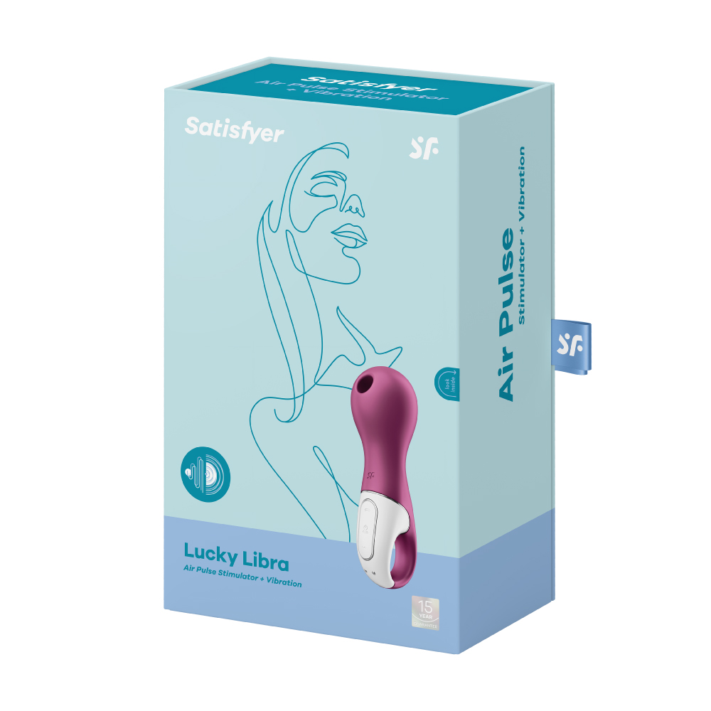 Satisfyer｜德國 Lucky Libra 吸吮陰蒂震動器 吸吮跳蛋 - 莓紅