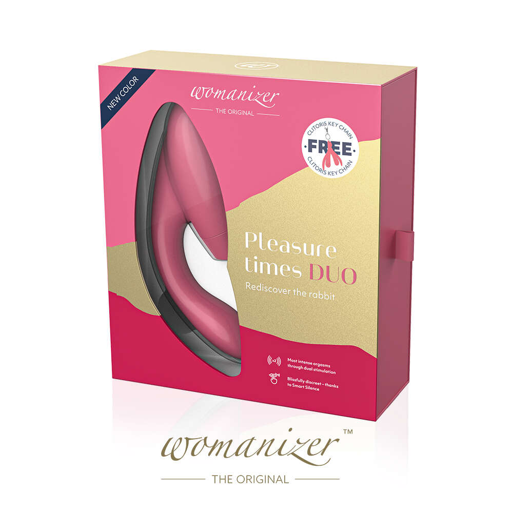 Womanizer｜德國 DUO 震動 吸吮愉悅器  電動跳蛋 - 粉紅