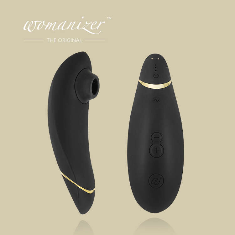 Womanizer｜Premium 陰蒂刺激 吸吮愉悅器 - 晶鑽黑