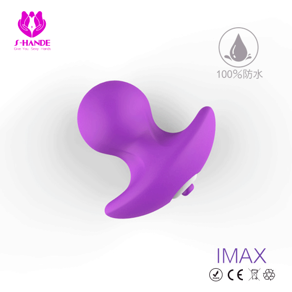 香港S-HANDE IMAX 全防水口袋型震動後庭塞/跳蛋-紫