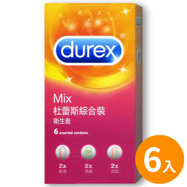 杜蕾斯Durex-綜合裝保險套(新包裝)-6入