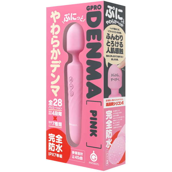 EXE|完全防水 GPRO DENMA PINK 電動按摩棒 - 粉色