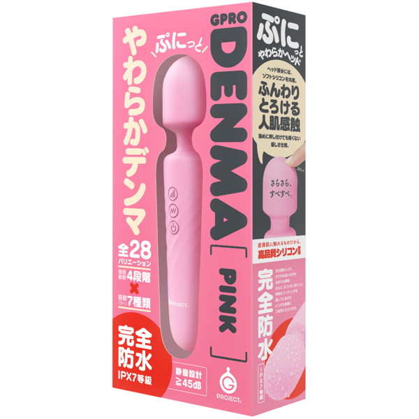 EXE｜完全防水 GPRO DENMA PINK 電動按摩棒 - 粉色