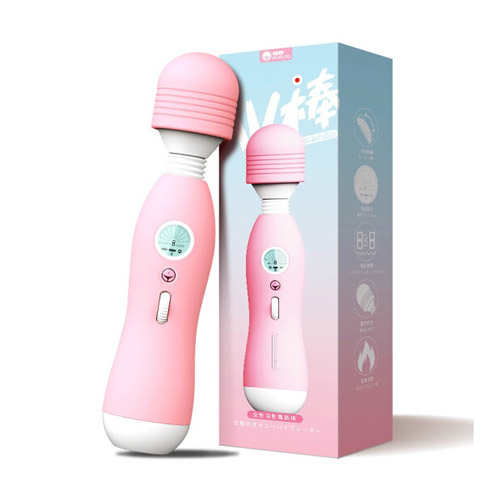 XiuXiuDa|羞羞噠 加溫液晶 AV 電動按摩棒 - 粉色