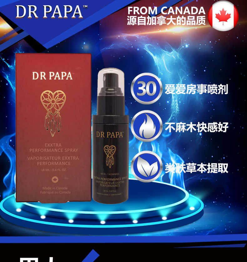 DR PAPA Exxtra performance spray 男用延時噴劑二代 - 18ml