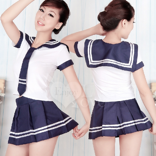 青澀回憶!清純女學生服三件組