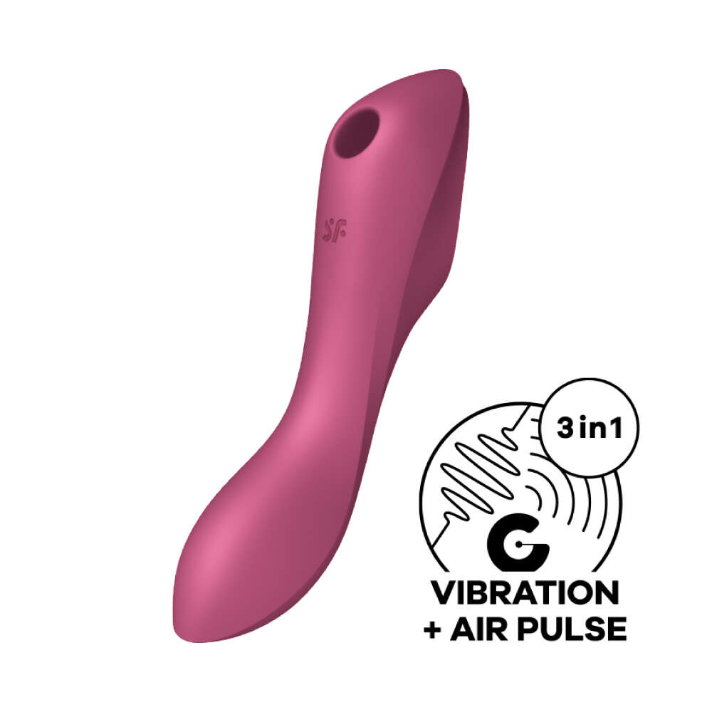 Satisfyer|德國品牌 Curvy Trinity 3 陰蒂吸吮 震動按摩棒 (紅) - 139g